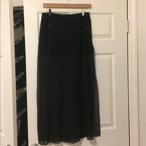 BCBGMAXAZRIA Black sheer skirt